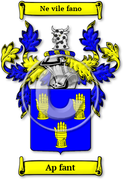 Ap fant Family Crest Download (jpg) Legacy Series - 150 DPI